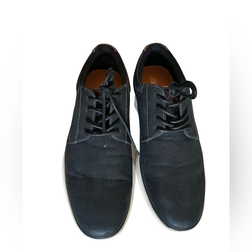 Nordstrom Rack MR. BRAXTON ORTHO LITE Black Faux Suede Oxford Shoe Menโs 8.5M.
